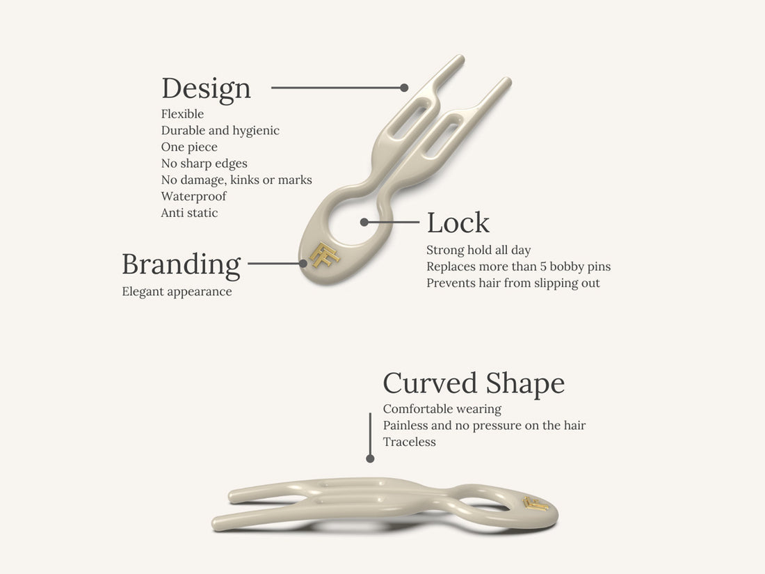 FIONA FRANCHIMON
Nº1 HAIRPIN | Cream White (3 per box)