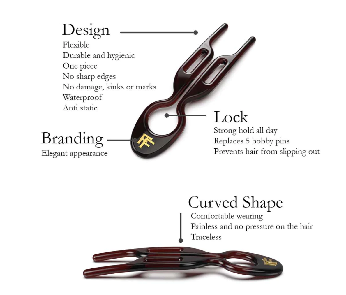Nº 1 HAIRPIN | Brown (3 per box)